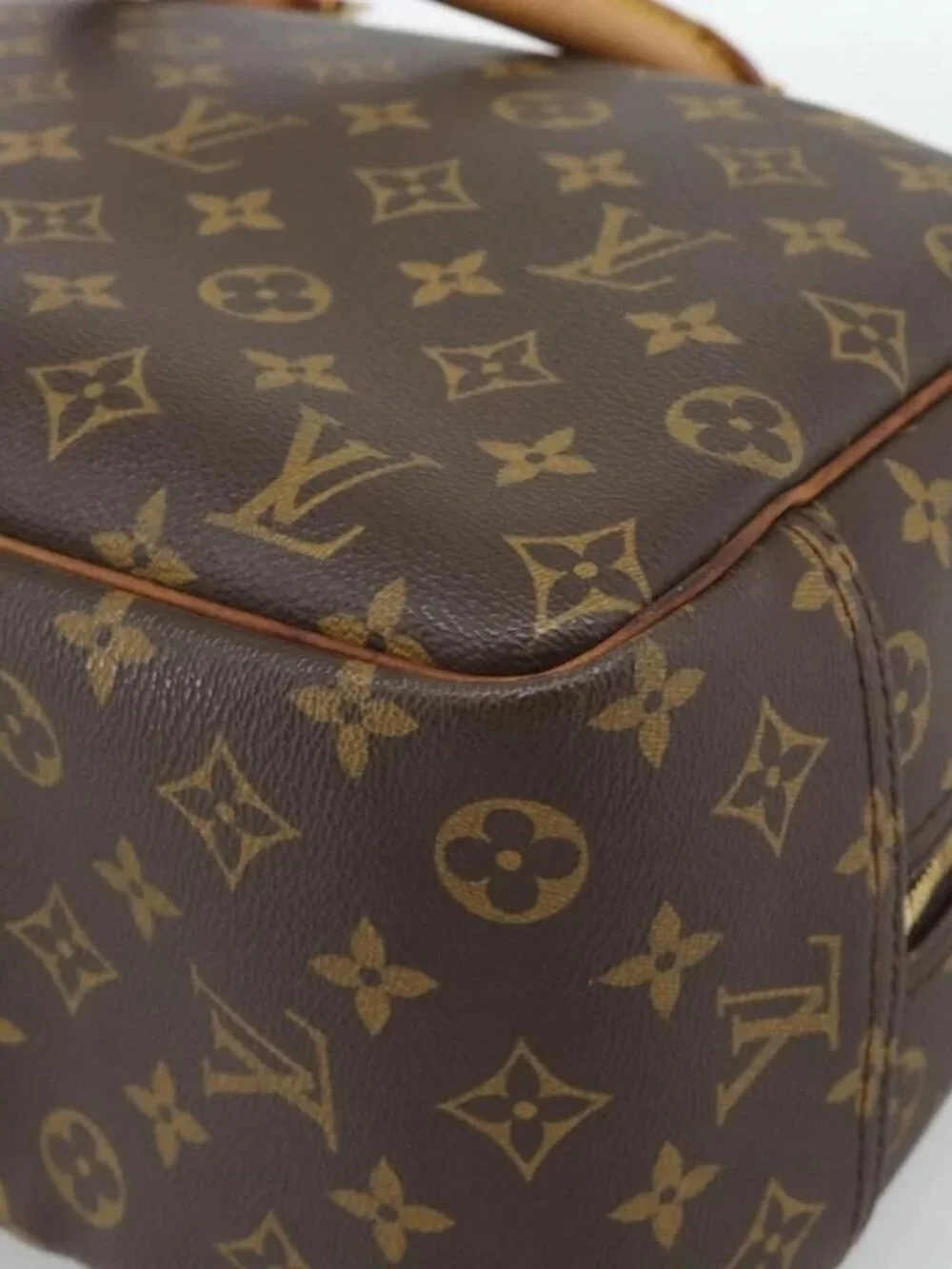 LOUIS VUITTON Monogram Deauville Hand Bag M47270 LV Auth ka4892
